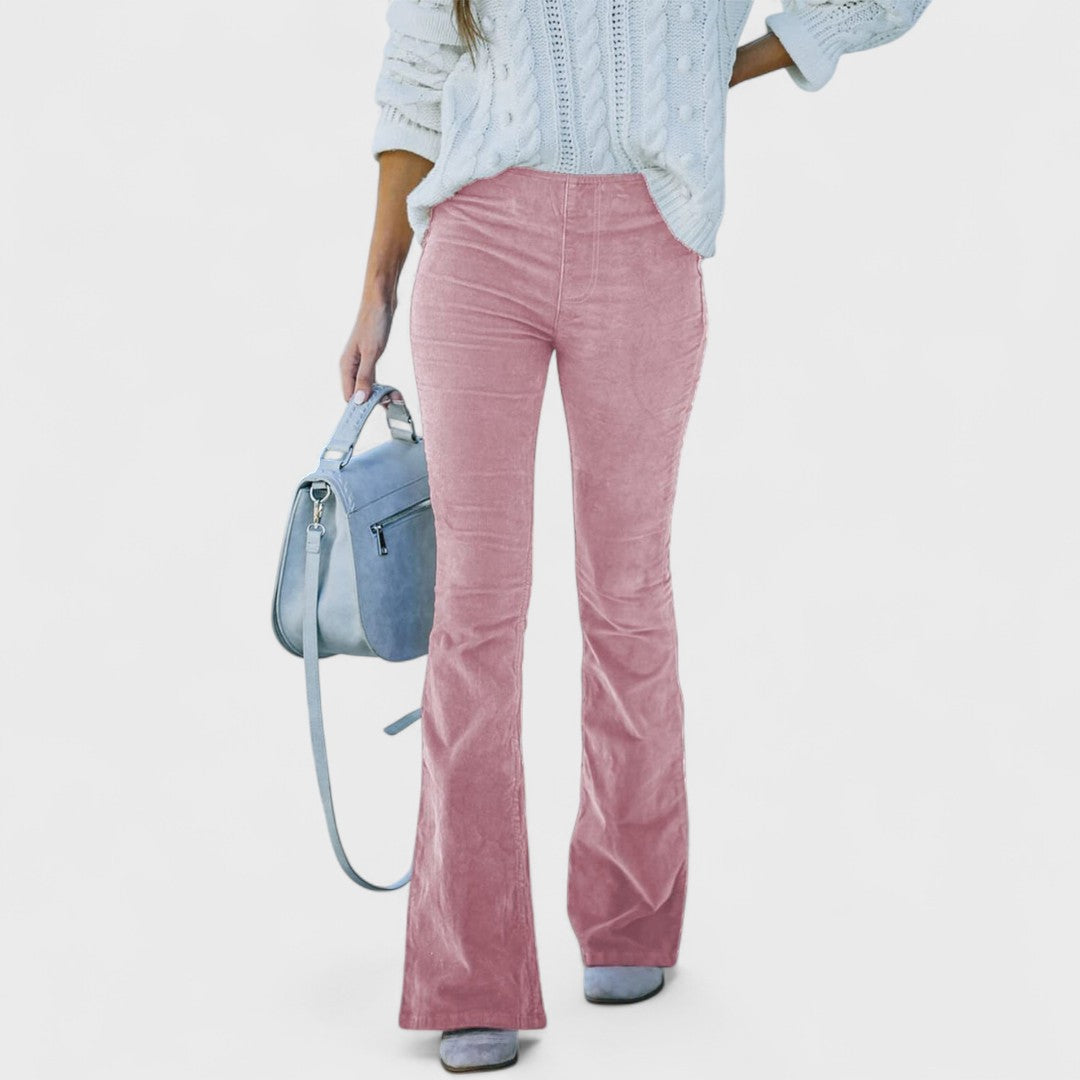 Chalvessa | Flared Elegant Trousers