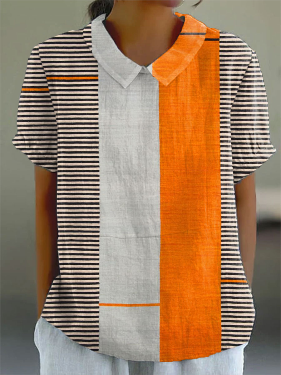 Nala | Color Block Striped Shirt