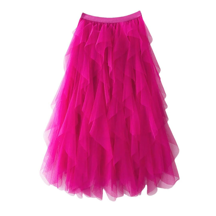 Iserelle | Irregular Mesh Skirt