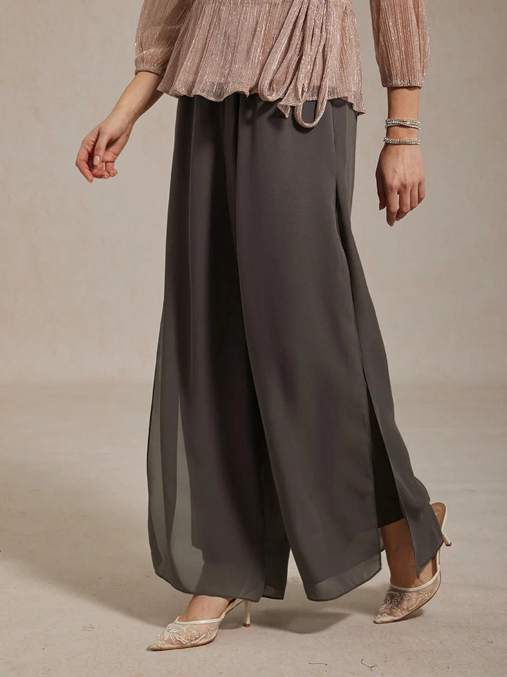 Fluressa | Split Hem Flow Trousers