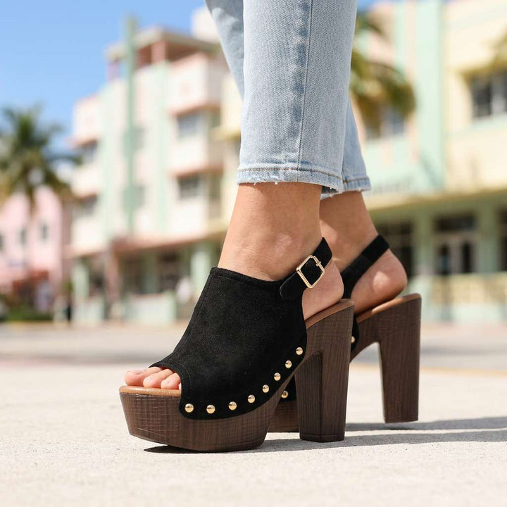 Vanessa Evening Open-Toe Heels