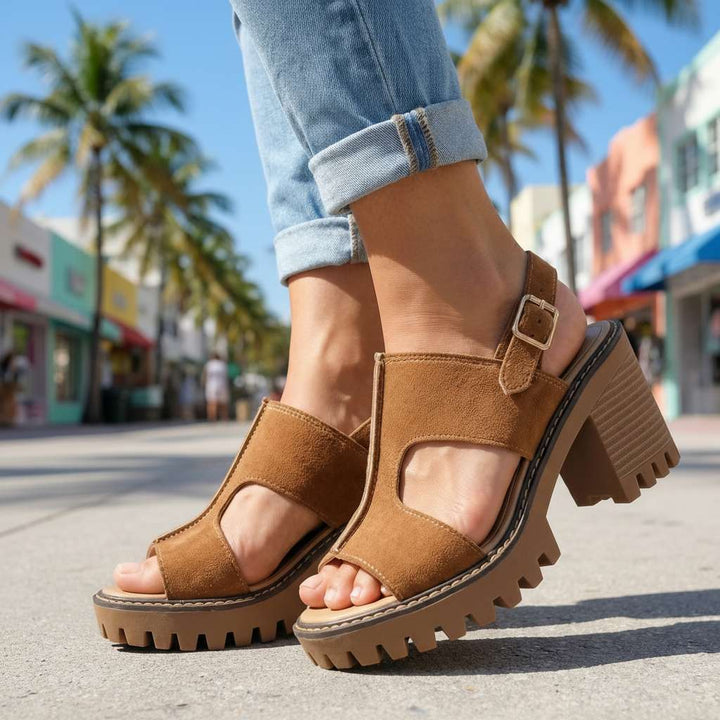 Karen Signature Strap Heels
