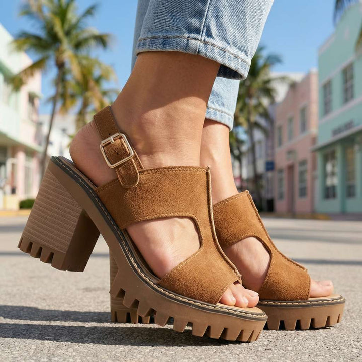 Karen Signature Strap Heels