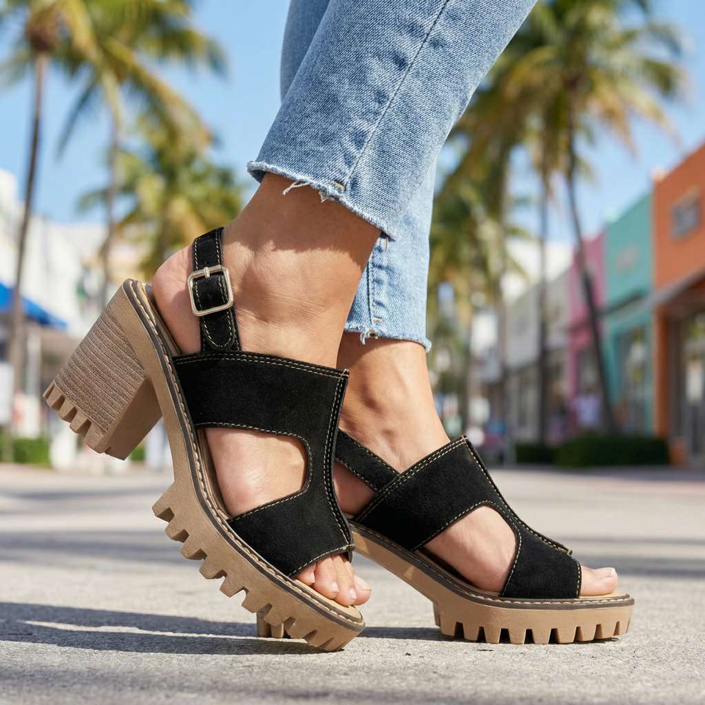 Karen Signature Strap Heels